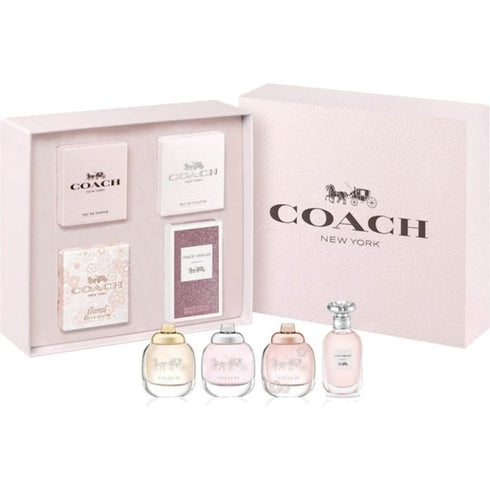 Coach Miniature Gift Set For Women 4.5ml Coach EDT + 4.5ml Coach EDP + 4.5ml Floral EDP + 4.5ml Dreams EDP